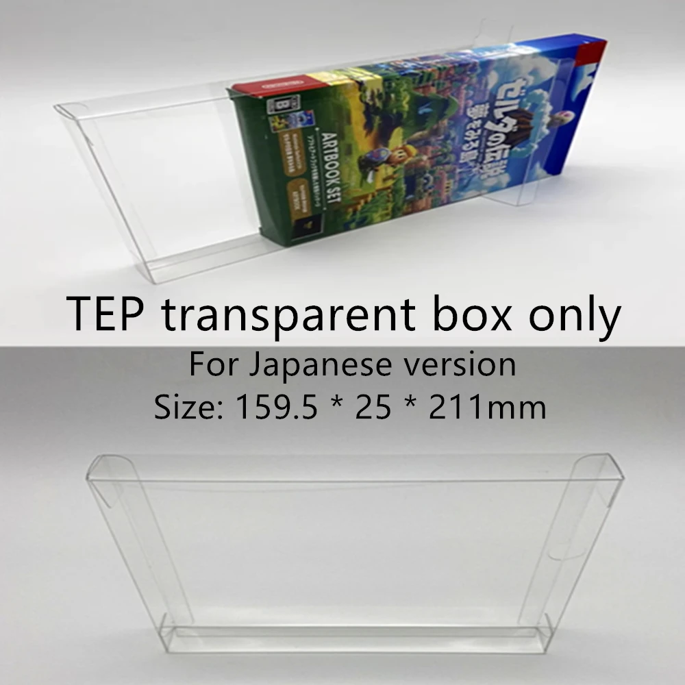 Collection Display Box For The Legend of Zelda: Link's Awakening Game Storage Transparent Boxes TEP Shell Clear Collect Case