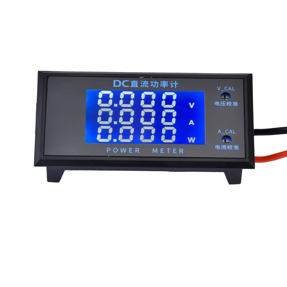 3-bit DC 5000W LCD High Precision Voltage Current Power Meter 10A 0-500V 0-5000W Voltage Current Power Meter for potentiometer