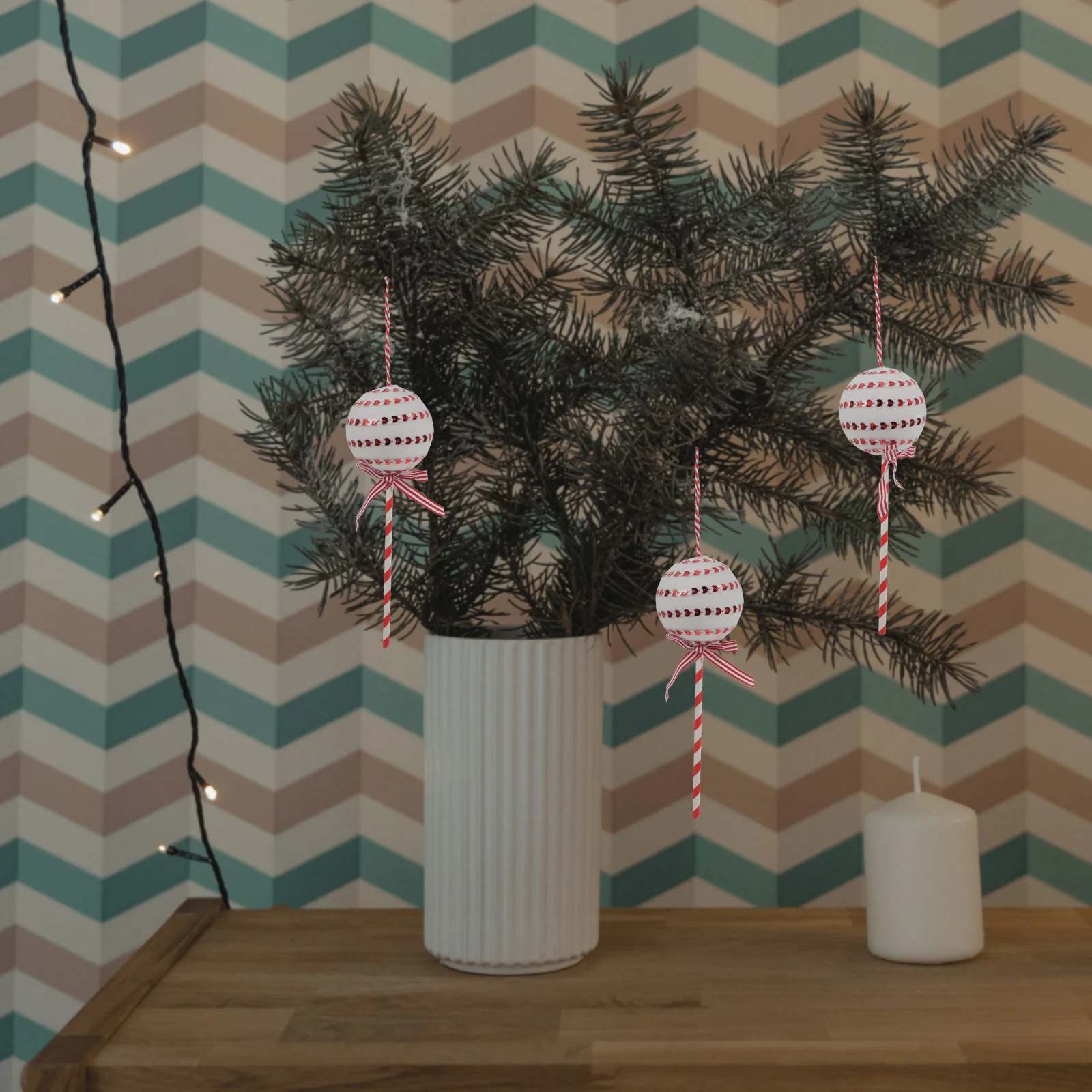 

Christmas Lollipop Decorations Xmas Tree Hanging Ornaments Festive Party Decorations Versatile Use Holiday Scenes