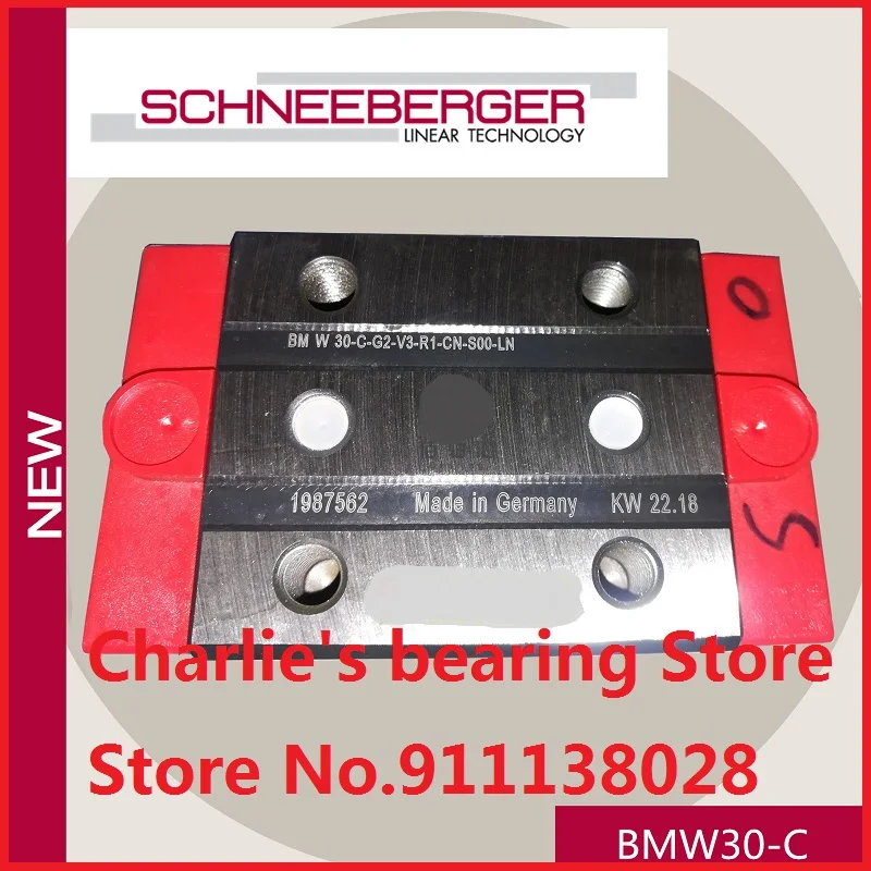1pc 100% brand new original genuine SCHNEEBERGER Ball-MONORAIL block BMW30C(BMC30)