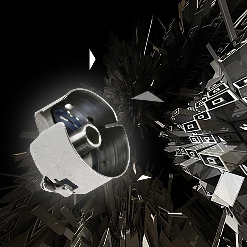 

2Pcs Professional Sewing Machine Bobbin Case Industrial Durable Replacement Flat Bobbin Sleeve Thread Stop Accessories Silver