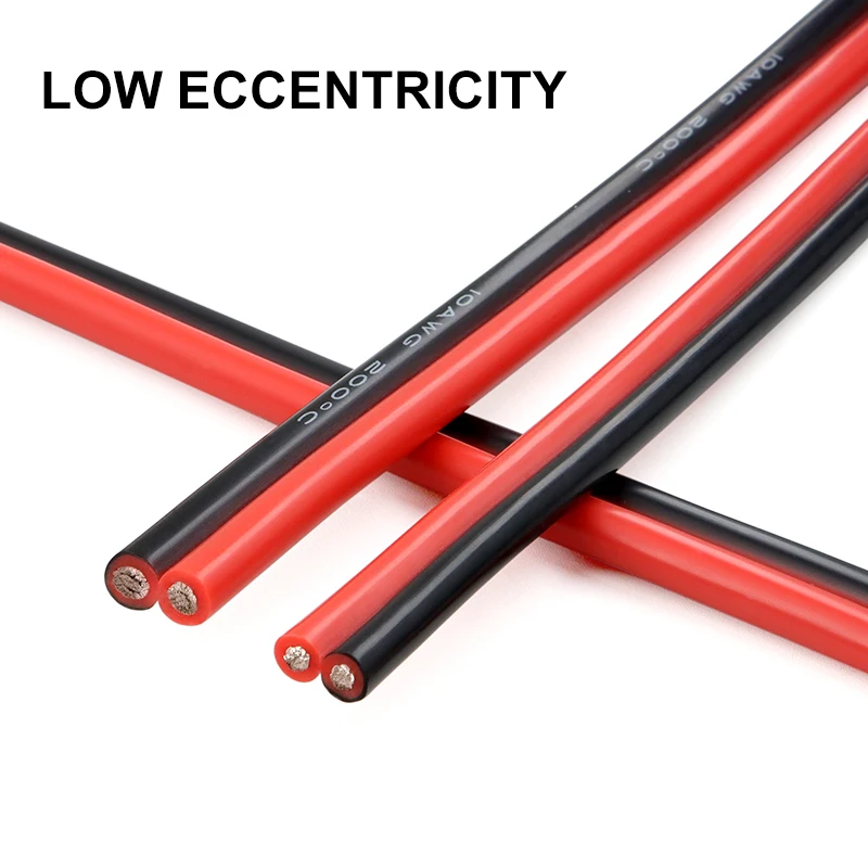 Hochtemperatur-verzinntes Kupferkabel, 2-adrig, Silikonkabel, Rot-Schwarz, 30 28 26 24 22 20 18 16 14 12 10 8 AWG für Kfz-LED-Beleuchtung – Detail 7