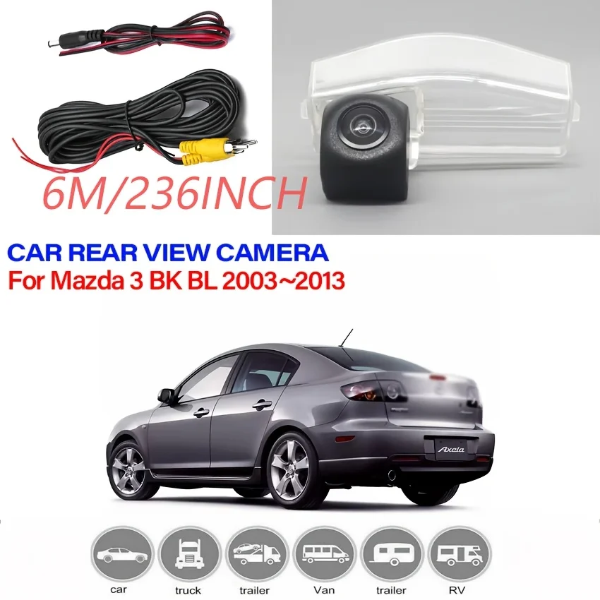 Reversing Camera for Mazda3 Hatchback High Quality HD CCD Car Rear View Backup Reverse Parking Camera Exterior Additions Safety