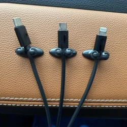 4pcs/8pcs Cable Manager Car Dashboard Mobile Phone Cable Manager Charger Cable Line Organizer  Clasp Clamp Auto Interior