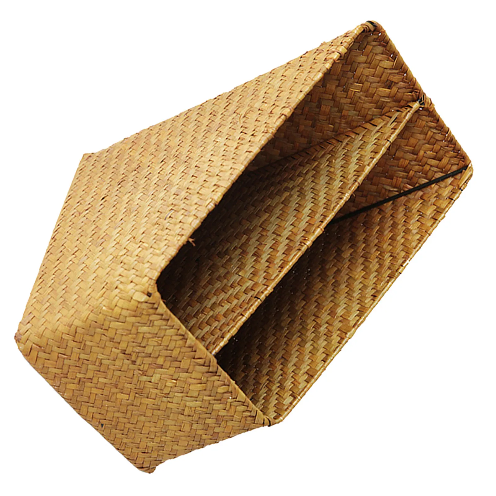 

Прочная плетеная корзина-органайзер для документов, настольная подставка для файлов, книг и журналов, для офиса и дома