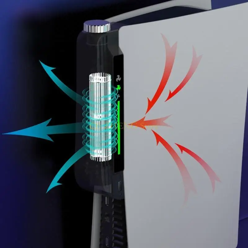 Kipas Pendingin Host Konsol E56B dengan Lampu Indikator Tingkat Kipas Antarmuka USB yang Diperpanjang