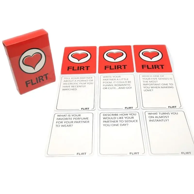 Talk Or Flirt Or Dare Cards Romantic Sexy Date Night Card Game For Couple Lovers Partners Naughty Adult Game Valentine Gifts