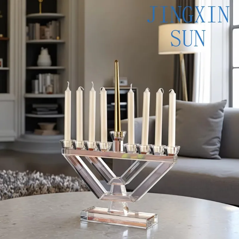 Factory glass candlestick home decoration crystal candlestick wedding ornament