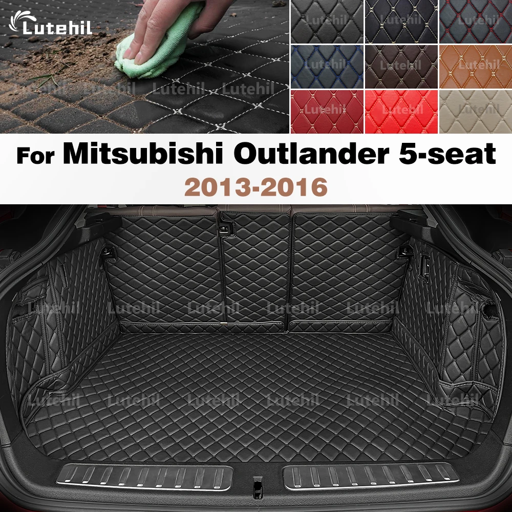 

For Mitsubishi Outlander 5-seat 2013-2016 15 14 Auto Full Coverage Trunk Mat Car Protective Pad Cargo Liner Interior Accessories