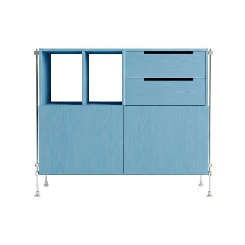 Medieval solid wood dining side cabinet, living room integrated storage locker against the wall, marine board optical