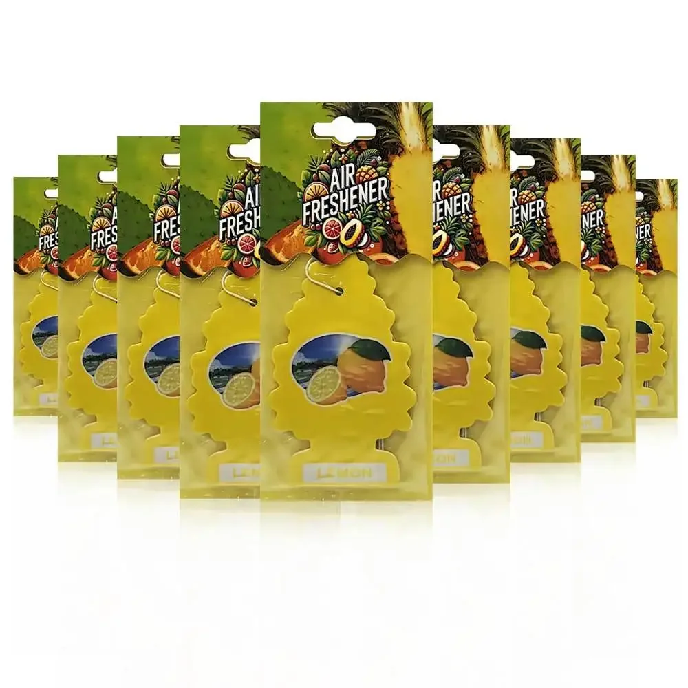 

Sunshine Lemon Car Air Freshener Cards, 5/10/20pcs Mini Tree Design, Zesty Citrus Scent for Car Vent Mirror, Energizing Decor