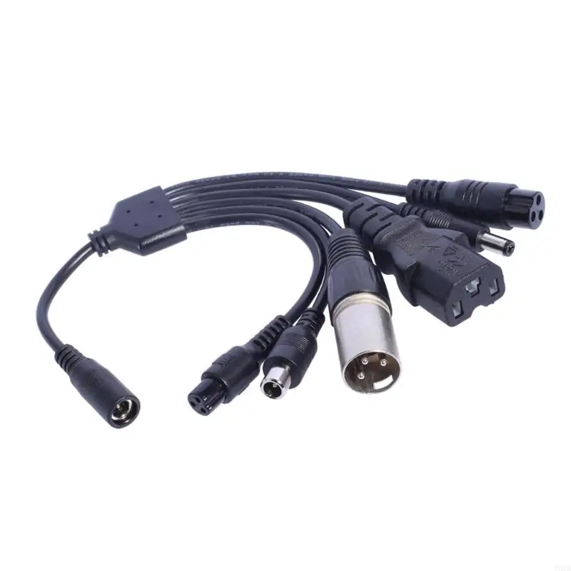193A 5.5x2.1mm to 8016 and 5.5x2.5mm Adapter for Secure Electric Equipment Charging