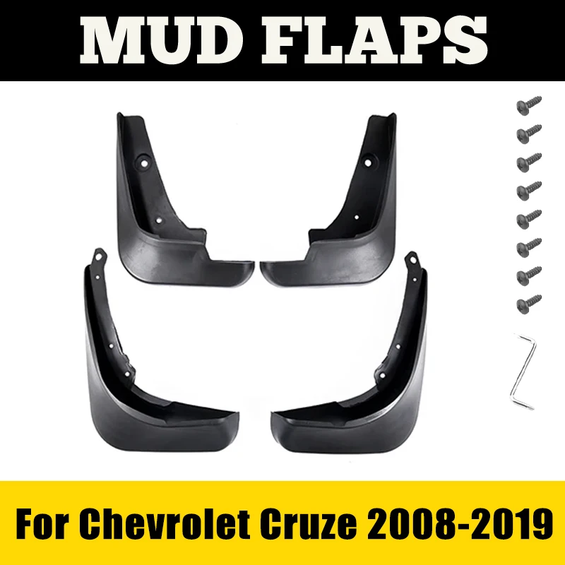 

Mudguards For Chevrolet Cruze 2008-2019 2009 2010 2011 J300 4pcs Fender Mudflap Mud Guard Splash Flaps Car Accessories Auto Mud