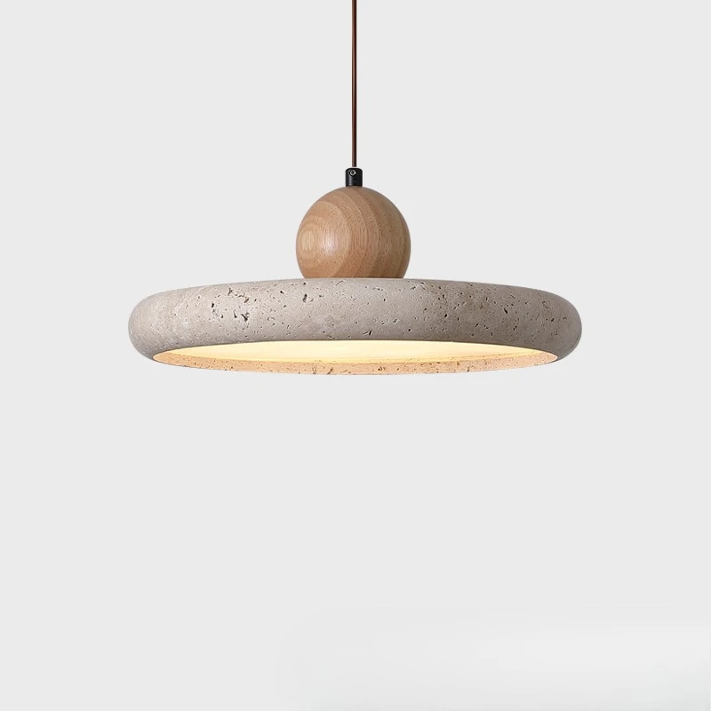 

Japanese-style wabi-sabi wind restaurant chandelier, personalized creative round lamp