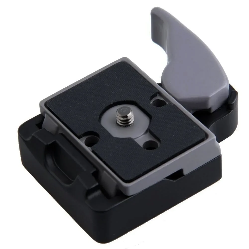 1/4in Camera Quick Mount Seat Assembly Metal Tripod Heads Mount Adapter with Manfrotto 200PL-14 Compat Plate Tripod Accessories