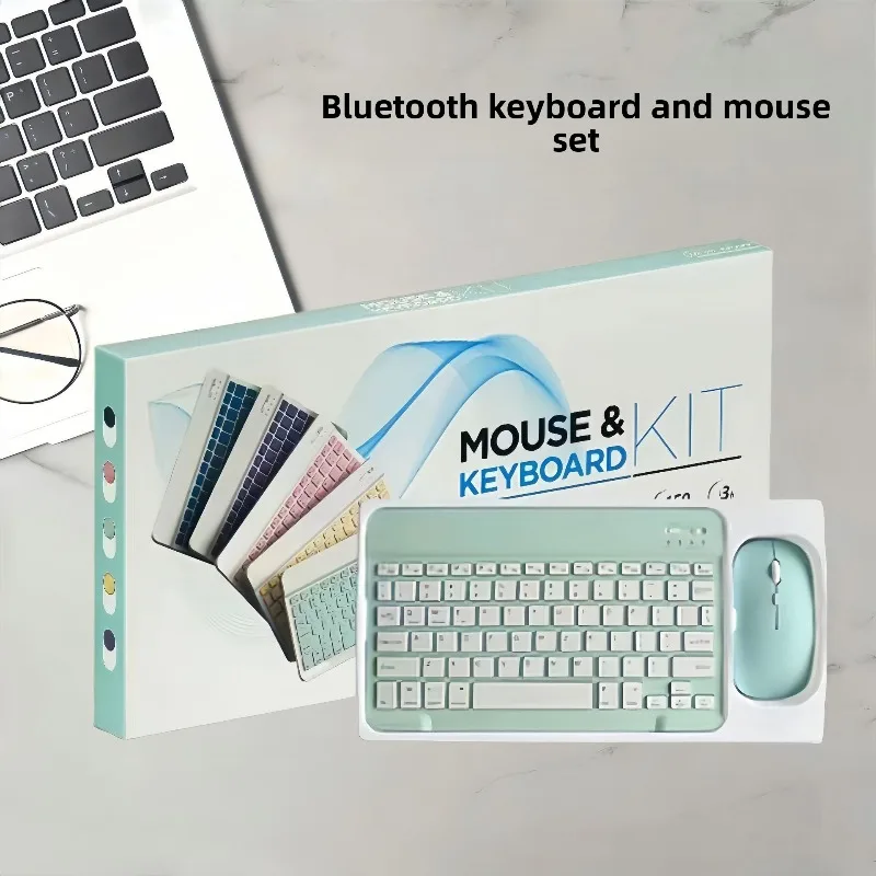 

Bluetooth-клавиатура, мобильный телефон, планшет, портативная беспроводная клавиатура Miaokong, мышь, зарядный комплект