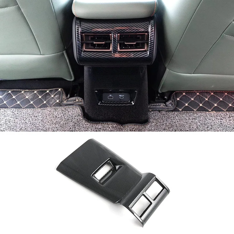 

Weizhida For Chery Jaecoo J6 Icar 03 2024-25 ABS Carbon Fiber Car Rear Air vents Kick-proof cover Trim Interior Car Accessories