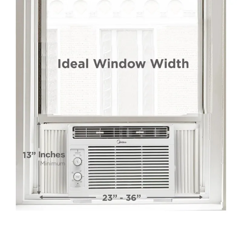 5,000 BTU 150 Sq Ft Mechanical Window Air Conditioner, White, MAW05M1WWT