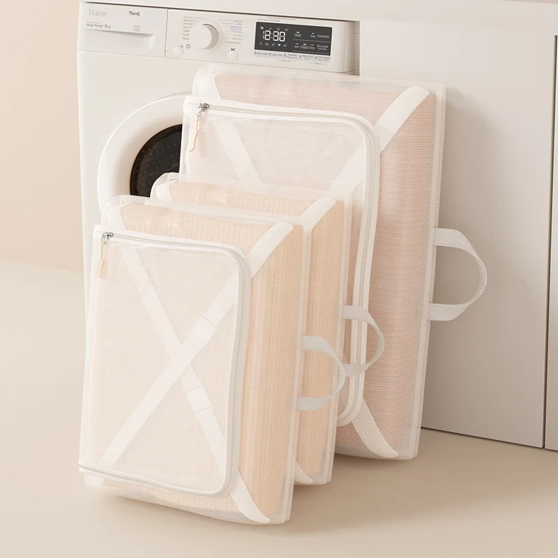 Machine washable laundry bag, thick sweater and underwear mesh pocket, large-sized clothes protection wash bag, anti-deformation