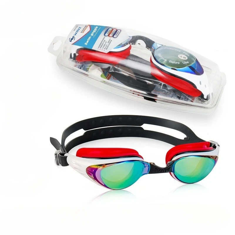 

Electroplated Large Frame Swimming Glasses Comfortable HD Waterproof and Anti-fog Swimming Goggles for Men and Women