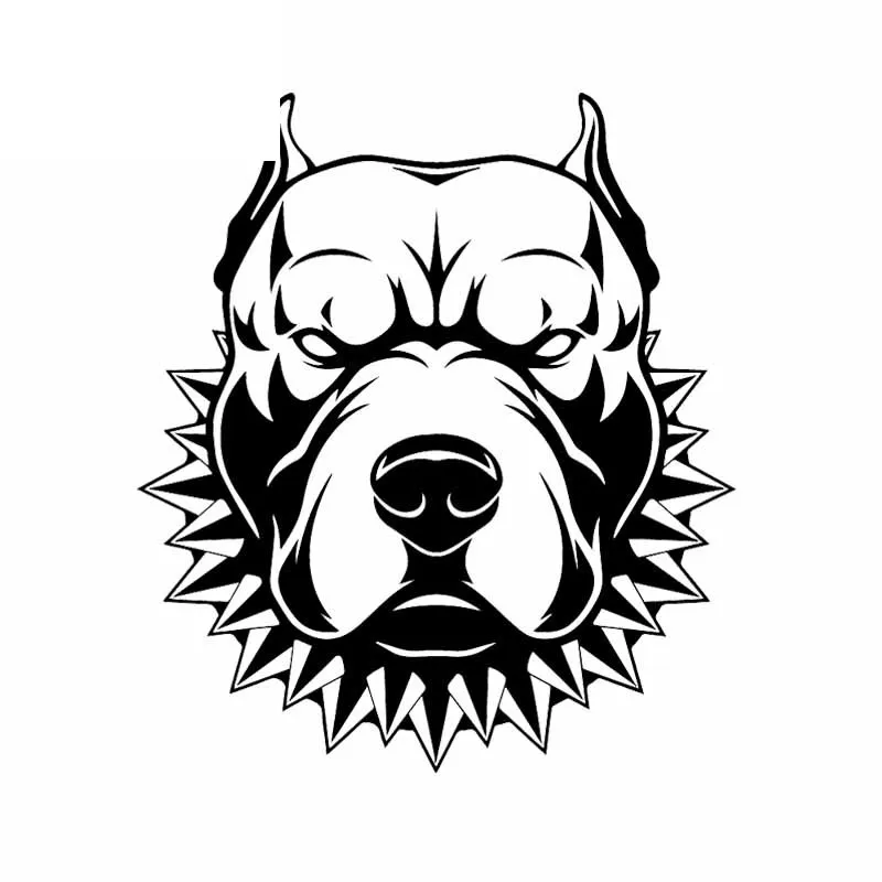 

Car Sticker Creative PVC Decal American Staffordshire Terrier Angry Dog Car Sticker Decorative Sticker Black/White, 17cm*15cm