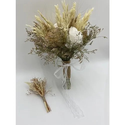 S & n Accessories Bridal Bouquet Bride and Groom Boutonniere