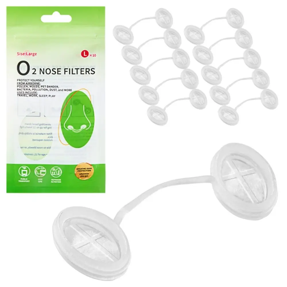 Invisible Disposable Nasal Plugs Multi-Size Allergy Relief Nasal Filters Unobtrusive Comfortable Nasal Filtration Set