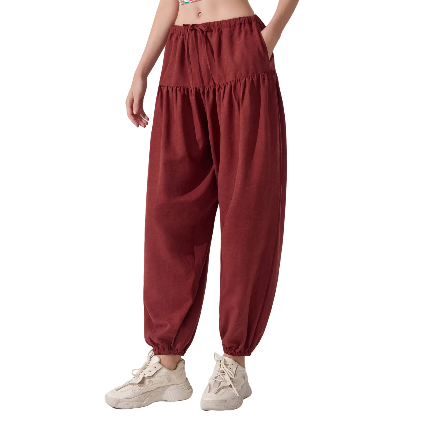 Women's Wide Leg Dance Sports Pants Loose Closure Lantern Square Practice Pants Comfortable Fit for 2025