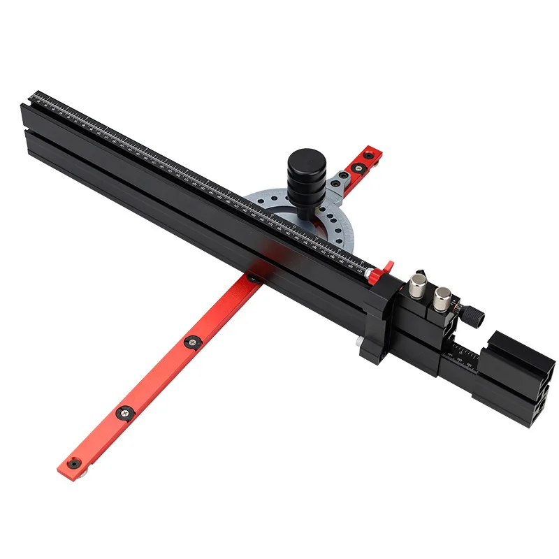 For TN-1122F Woodworking miter gauge table saw adjustable angle push ruler wood board sawing auxiliary equipment