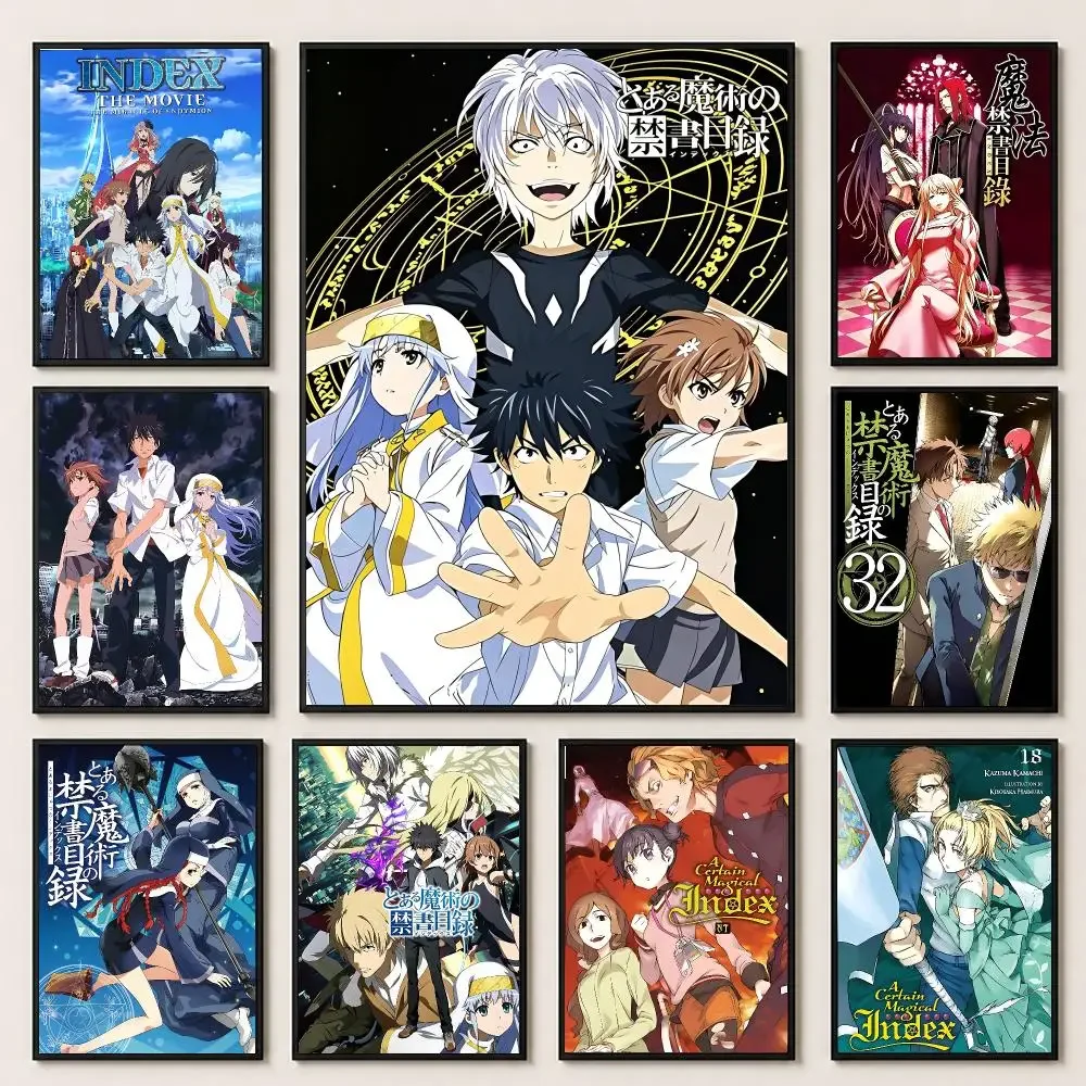 anime A Certain Magical Index Poster Poster HD Printing Comfortable and Fresh Style Wall Art Home Decor Living Room Cafe Gift