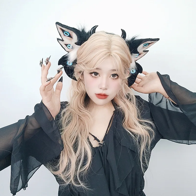 

Halloween Demon Cthulhu Ear Headgear Comic Show Dress Up Simulation Animal Ear Simulation Plush Ear Headband Hair Accessories