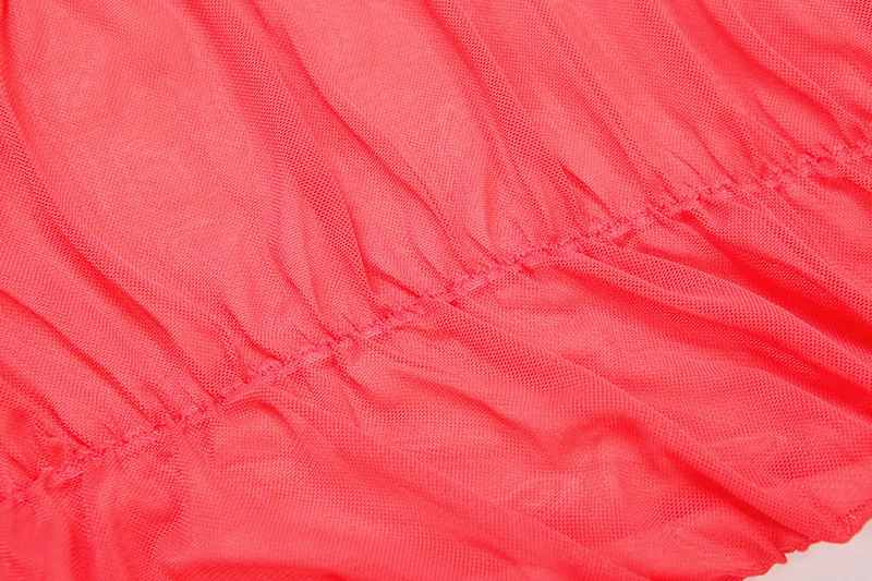 Vestido largo ajustado fruncido de malla transparente para mujer, vestido Sexy sin tirantes con cordones y cuello Halter y espalda descubierta, vestido largo ajustado para fiesta, ropa para discoteca