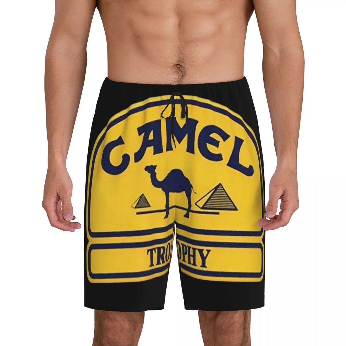 

Custom Printed Men Camel Trophy Pajama Bottoms Sleepwear Pjs Sleep Shorts with Pockets