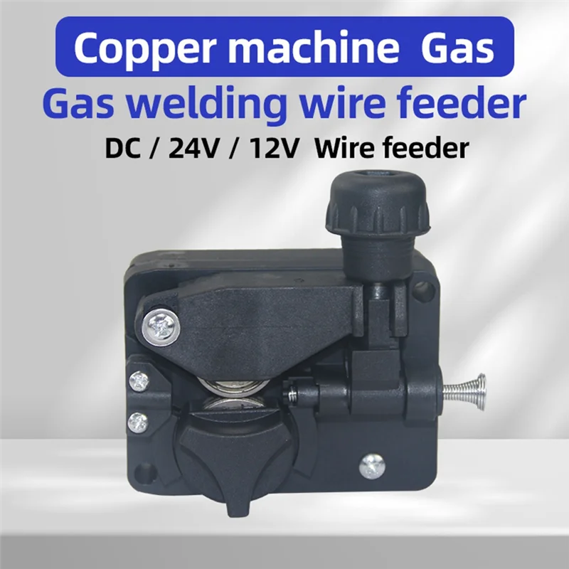 BAAG-Left DC12V Mini Wire Feeder Light Duty MIG Wire Feeder Assembly Single Drive Roll Wire Feed Machinefor Mig Welder Easy To U
