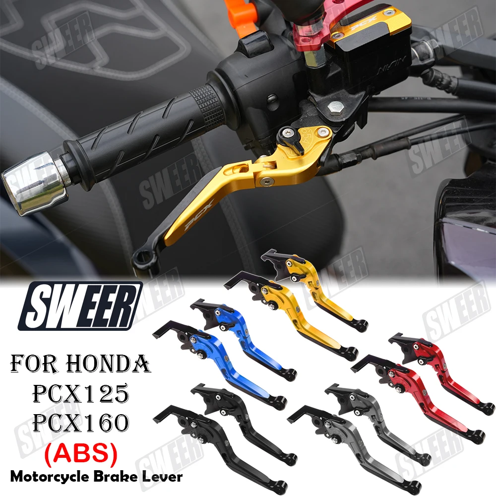Motorcycle Brake Lever Set Folding Handle Levers Suitable For Honda PCX125 PCX160 ABS 2021-2025 Brake Handle Modification Parts