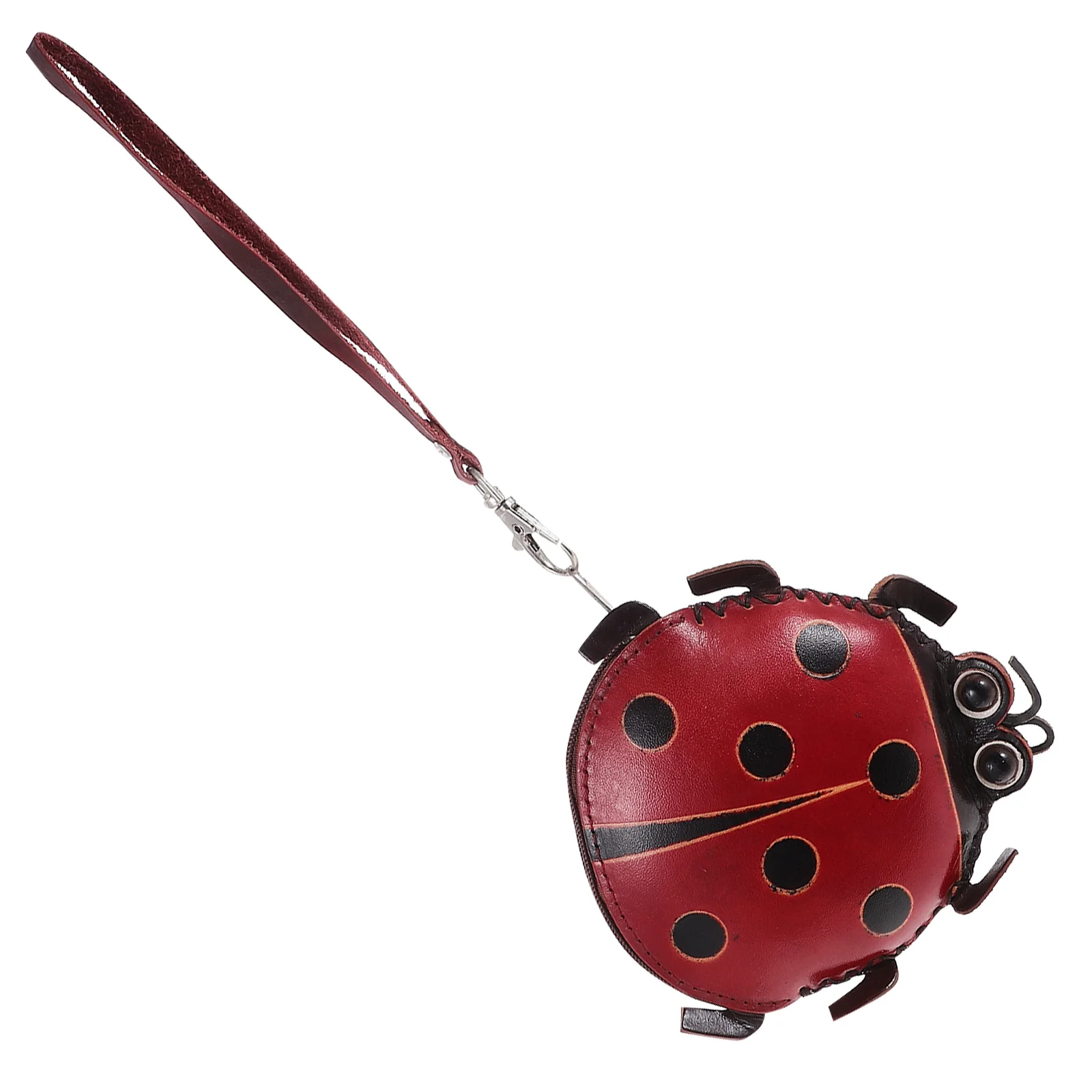 الخنفساء محفظة نسائية للعملات المعدنية اليدوية دباغة صغيرة سستة المحفظة المحمولة المرأة عملة المنظم هدية المرأة المحفظة الموضة #2