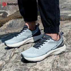 Baasploa Herren Atmungsaktive Wanderschuhe Mesh Leichte Outdoor-Sneaker Herren Komfort Lässige Wanderschuhe Rutschfest Verschleißfest