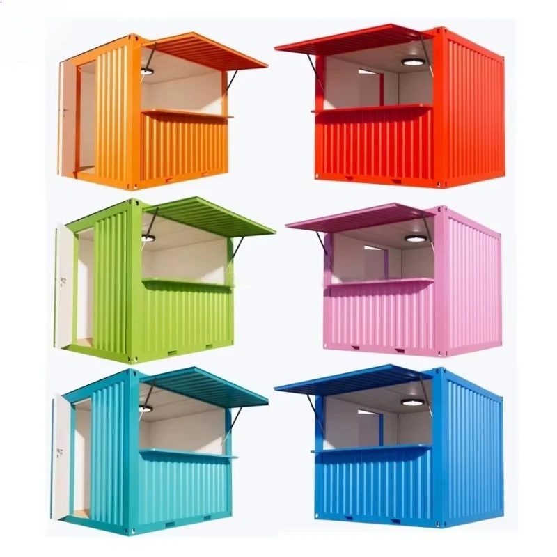 Expandable Sale Mobile Shop 10ft 20ft Pop up Contemporary Container Bar and Coffee Shop Modular Movable Convenience Store House
