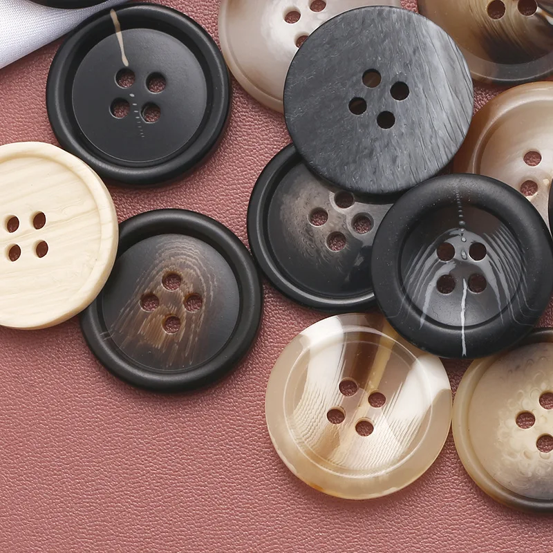 15-30mm Vintage Imitation Horn Coat Sewing Buttons for Clothing Sweater Cardigan Decor Garment Handmade Accessorie Wholesale