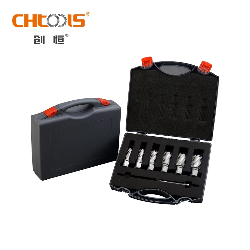 

High-Speed 6-Piece Annular Cutter Set Magnetic Drilling Machine CNC Stainless Steel Carbide Coating HSS Plastic