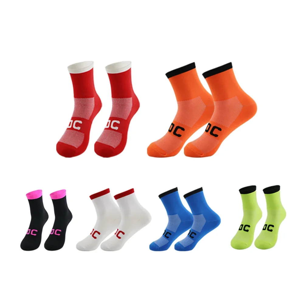 

1 Pair Professional Men's Sports Socks for Outdoor Cycling, Running, Hiking, Autumn Men's Sports Socks