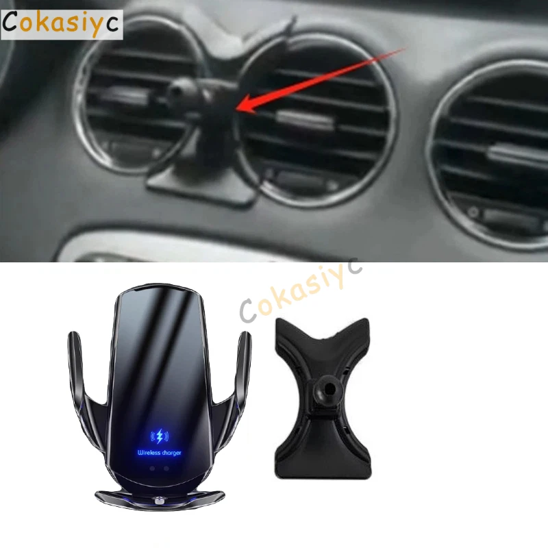 Carregador sem fio de 15W com suporte para celular e fixação automática para Peugeot 408 2010-2013, suporte universal para carro.