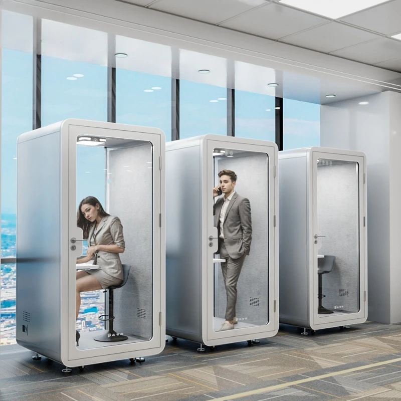 Single Work Space Soundproof Telephone Booth