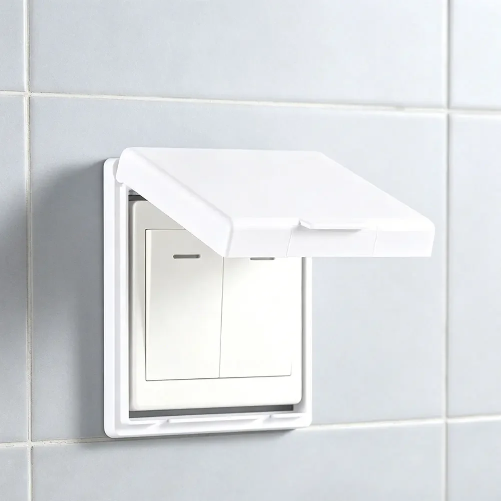 Waterproof Plastic Box For Wall Mounted Light Switch And Socket Rain Resistant Enclosure For Indoor Outdoor Bathroom Garage