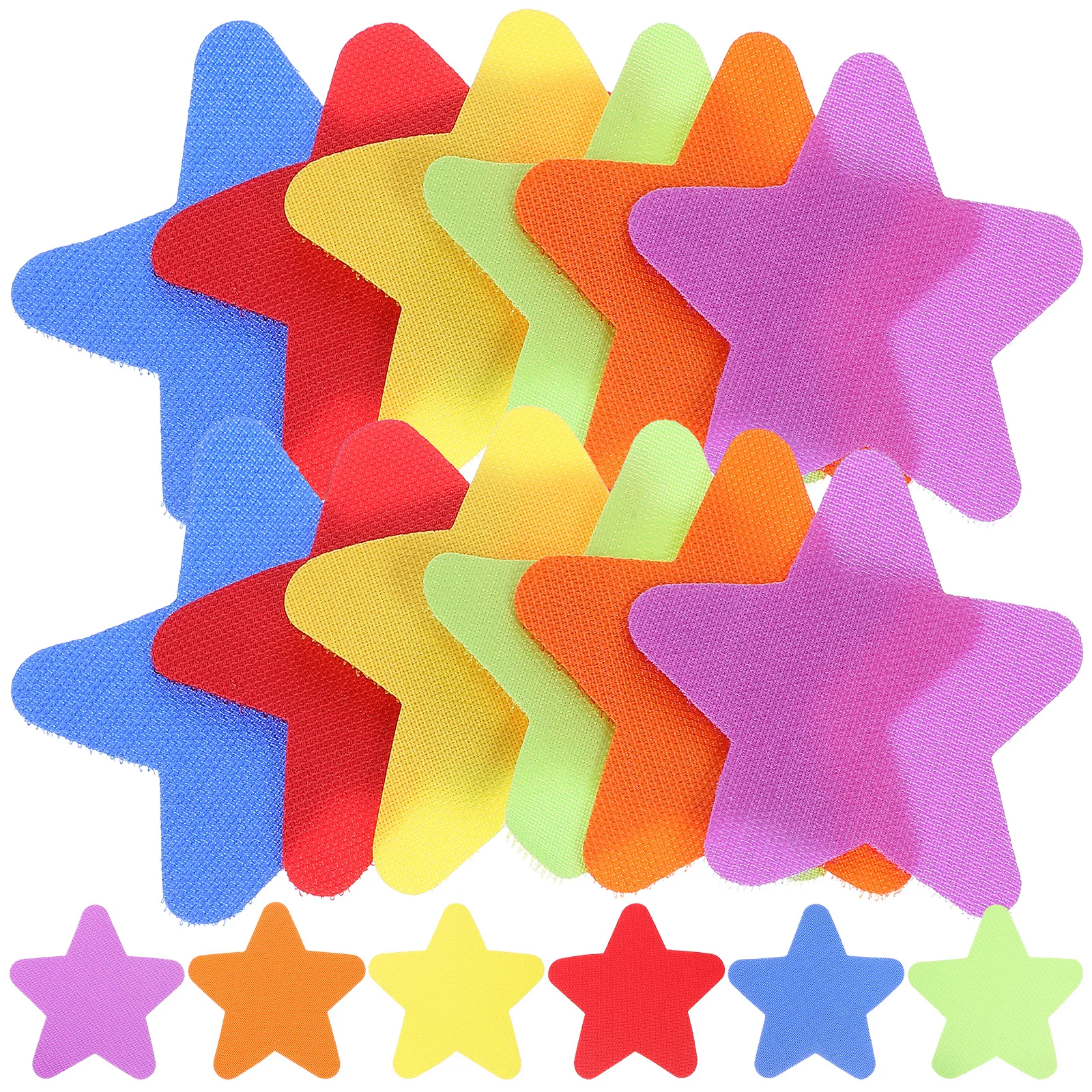 30Pcs Star Carpet Mark Stickers Bright Markers Kids Classroom Sitting Rug Educational Floor Dots Mark Sticker