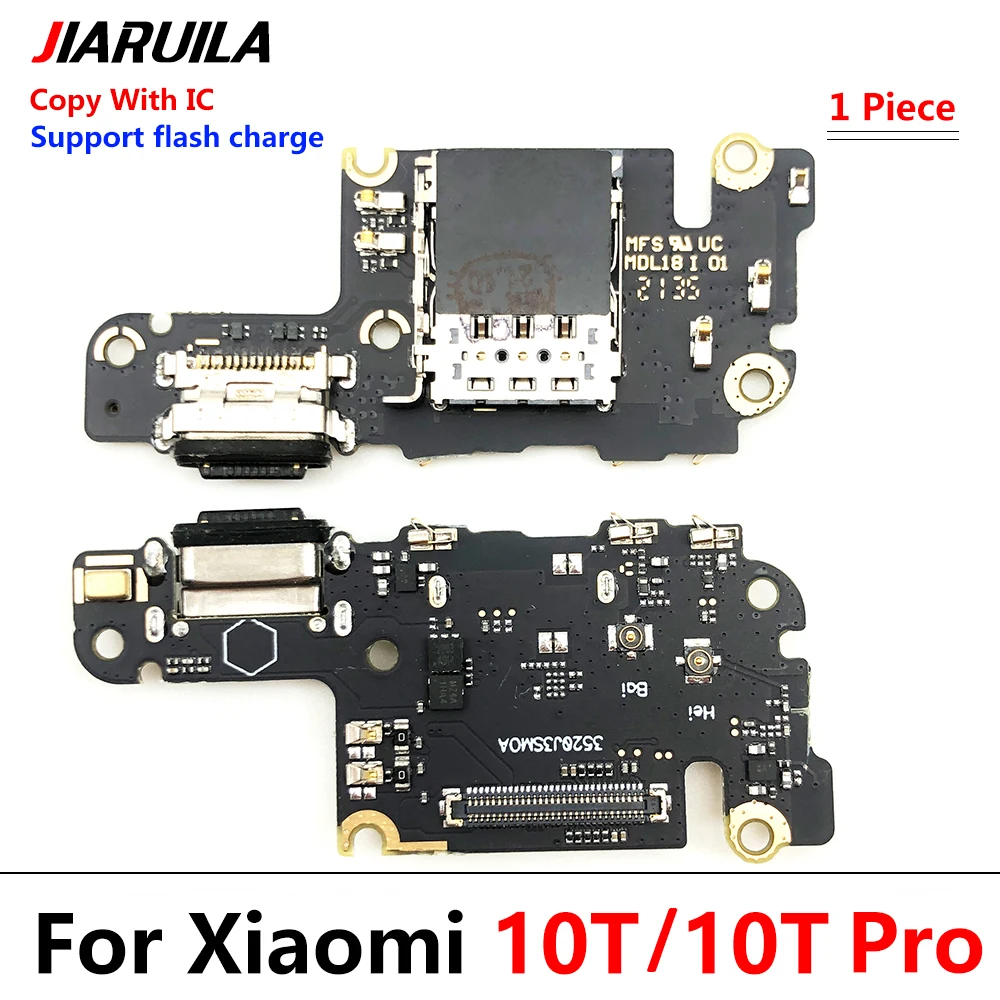 New For Xiaomi  Mi 10T Mi10T Pro USB Micro Charger Charging Port Dock Connector Microphone Board Flex Cable