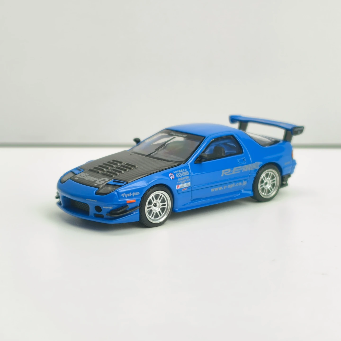 1: 64 Simulation Mazda RX7 FC3S RE AMEMIYA Alloy Car Model Ornament Collection Static Desktop Decoration Gift