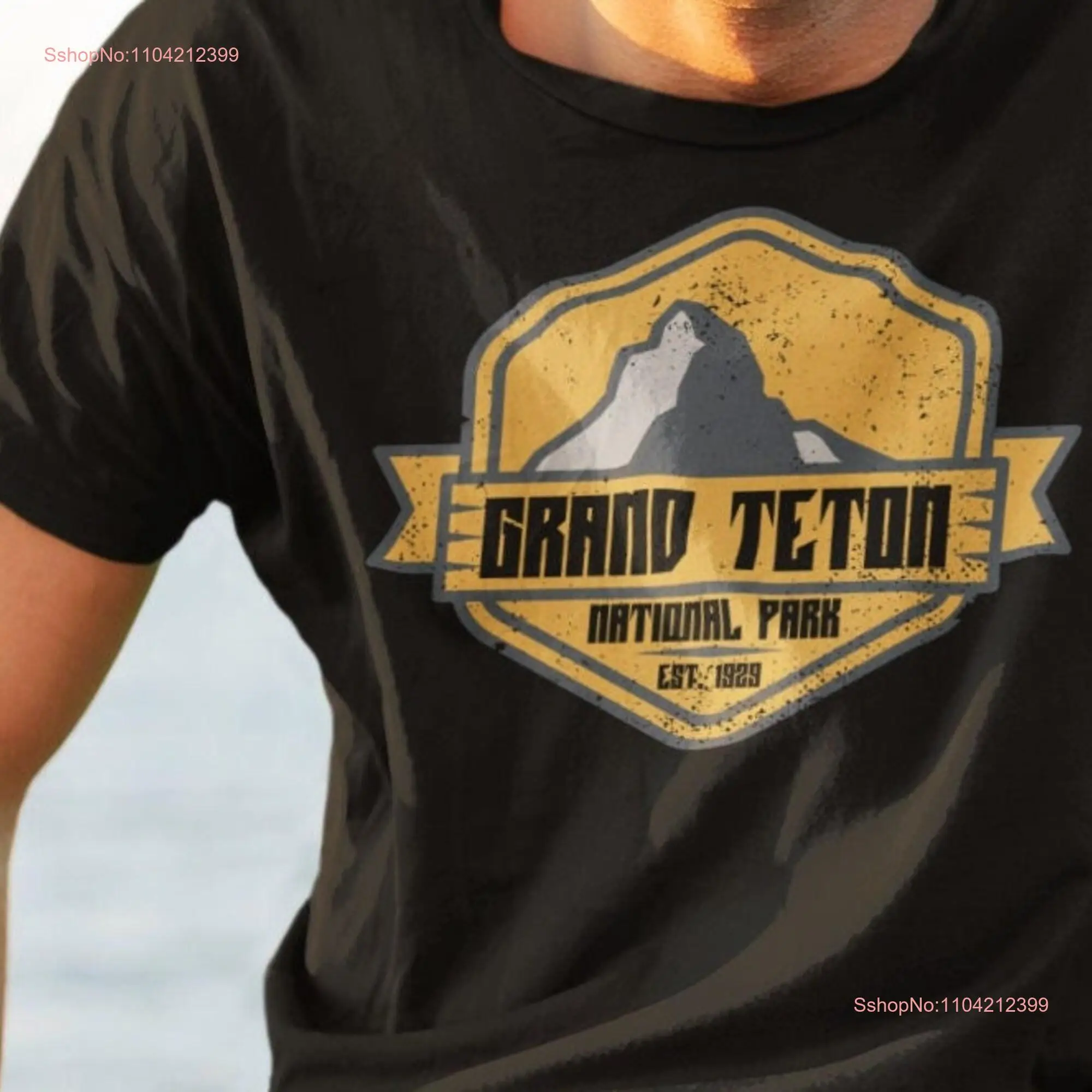 Grand Teton Est 1929 National Park T shirt Wyoming for Vacation and Camping long or short sleeves