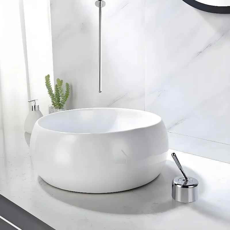 

Modern Commercial Waterfall Tap Ceiling-Mounted Brass Bathroom Faucet Luxury Villa and Hotel Sense Faucet Washbasin Mixer