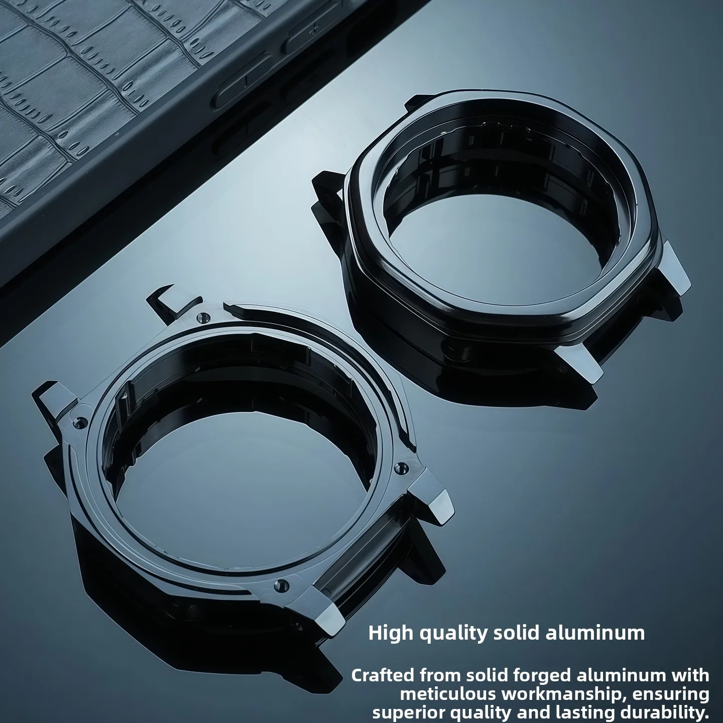 Carcasa interior de aleación de aluminio para Casio G-Shock GA2100 GA-2100, carcasa de movimiento de reloj, accesorios de caja de reloj con iluminación modificada